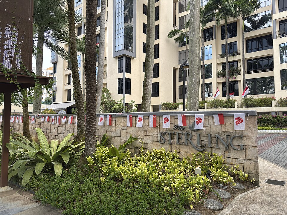 The Sterling development exterior, photographed in 2025