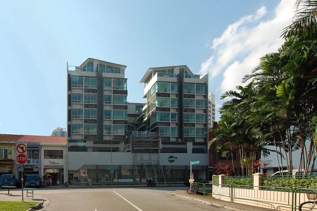 Tyrwhitt 139 apartment buildings seen from across the road, photographed in 2009