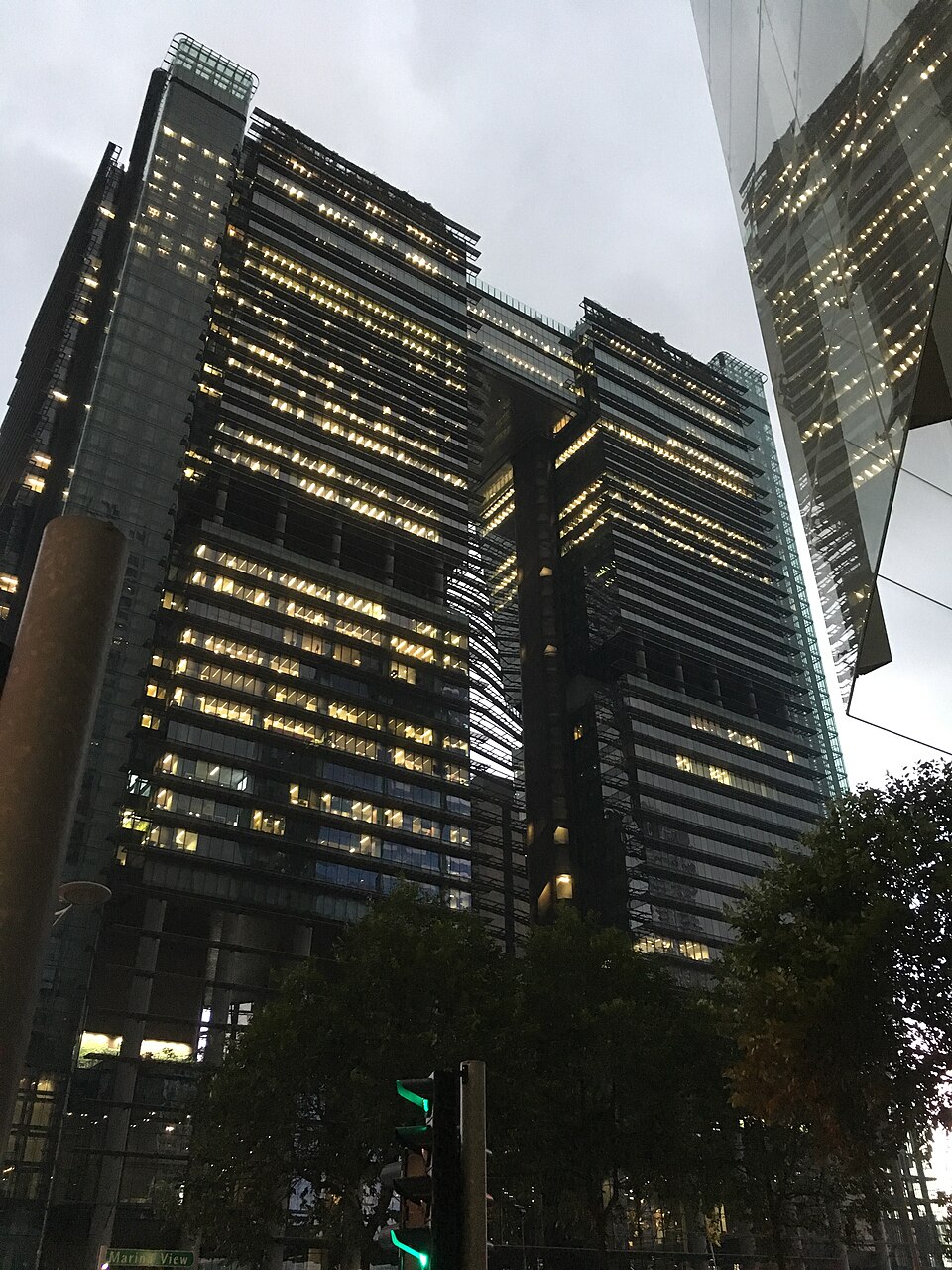 Exterior of the Marina One mixed-use development in Singapore